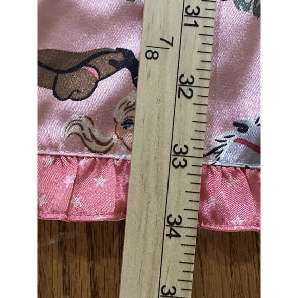 Nick & Nora Sleepwear Retro Western Pink Cowgirl Pinup Pajama Slip Dress XL - 16 - Picture 7 of 7